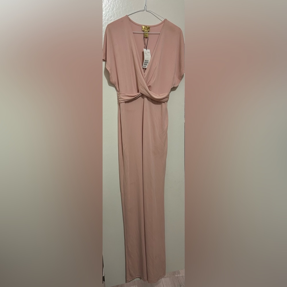 H&M Pink Short Sleeved Maxi Dress